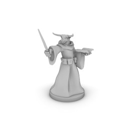 Minotaur Wizard With Wand Tabletop DND Gaming Miniature