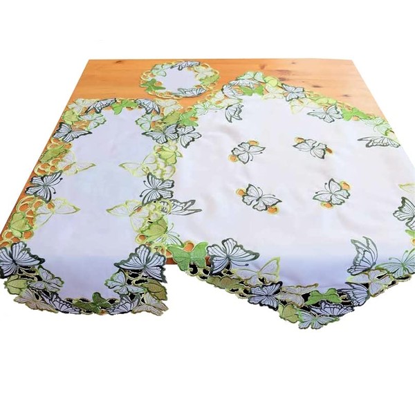 Raebel OHG Tablecloth Table Runner Table Cloth Doily Spring Embroidered