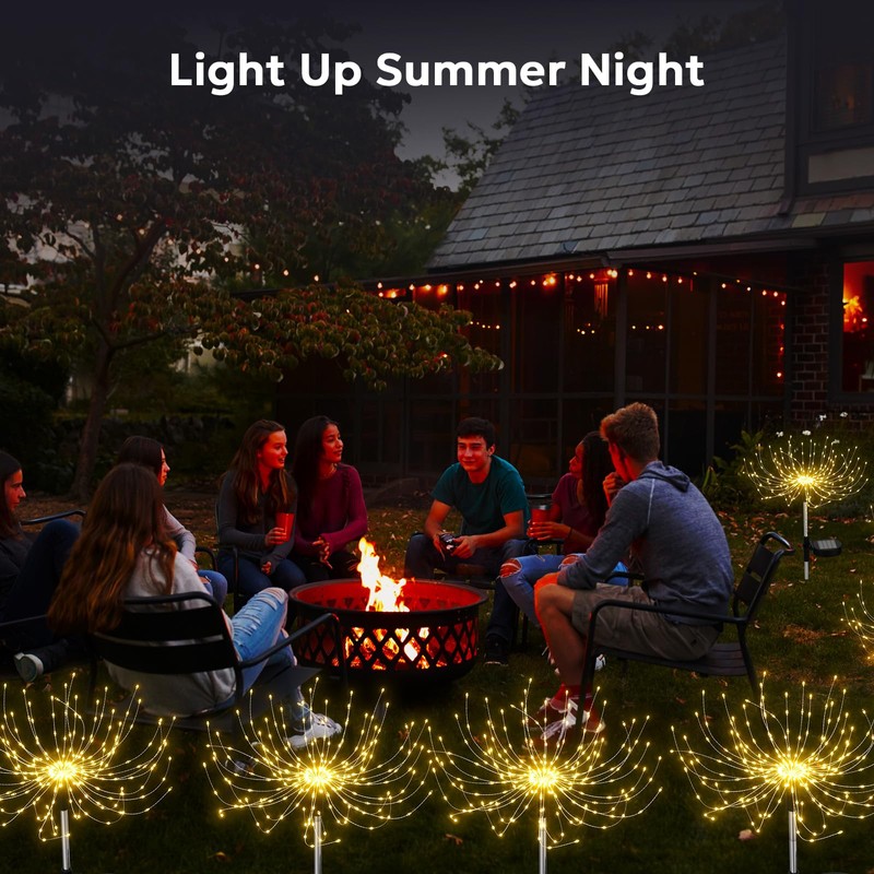 Soarling Solar Firework Light, Outdoor Solar Garden Decorative Lights, 4