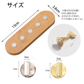 XUZOO 10pcs Nail Tip Stand Fixing Nail Practice Table Acrylic Manicure Tools Nail Practice Supplies Nail Practice Stand Wooden Base Hand Nail Exercise Pedestal Nail Tip Display Stand Art Tip Stand