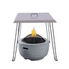 TITIDU Fire Pit Heat Deflector Outdoor Fire Pit Cover Stainless