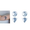 GZ259x2 Temporary Wave Tattoo Semi-Permanent Tattoo Japanese Elements Tattoo 4