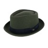 Epoch hats company Men's Diamond Shape Wool Fedora with Grosgrain