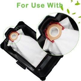 49-90-2016 Fleece Dust Bags Fit Milwauke 0960-20 Wet/Dry Vacuum and Milwauke 0970-20 cordless vacuums (6PK)