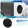 X AUTOHAUX Black Fuel Tank Cover Door Gas Filler Cover