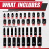 EACELIY 64pcs 3/8" Socket Set,Drive Impact Socket Set, SAE/Metric, Deep