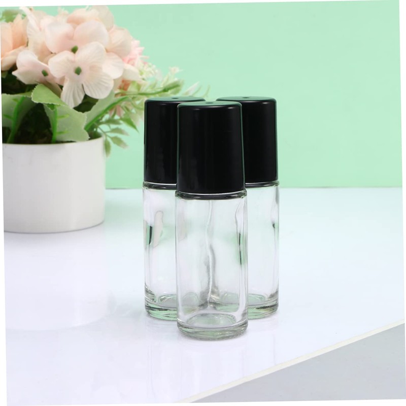 SAFIGLE 4Pcs Portable Roll Bottle Leak Empty Essential Oil Container