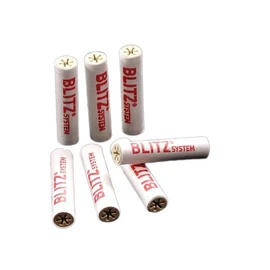 BLITZ SYSTEM Activated Charcoal Filters, 9 mm Diameter Stand-up Pouch of 100