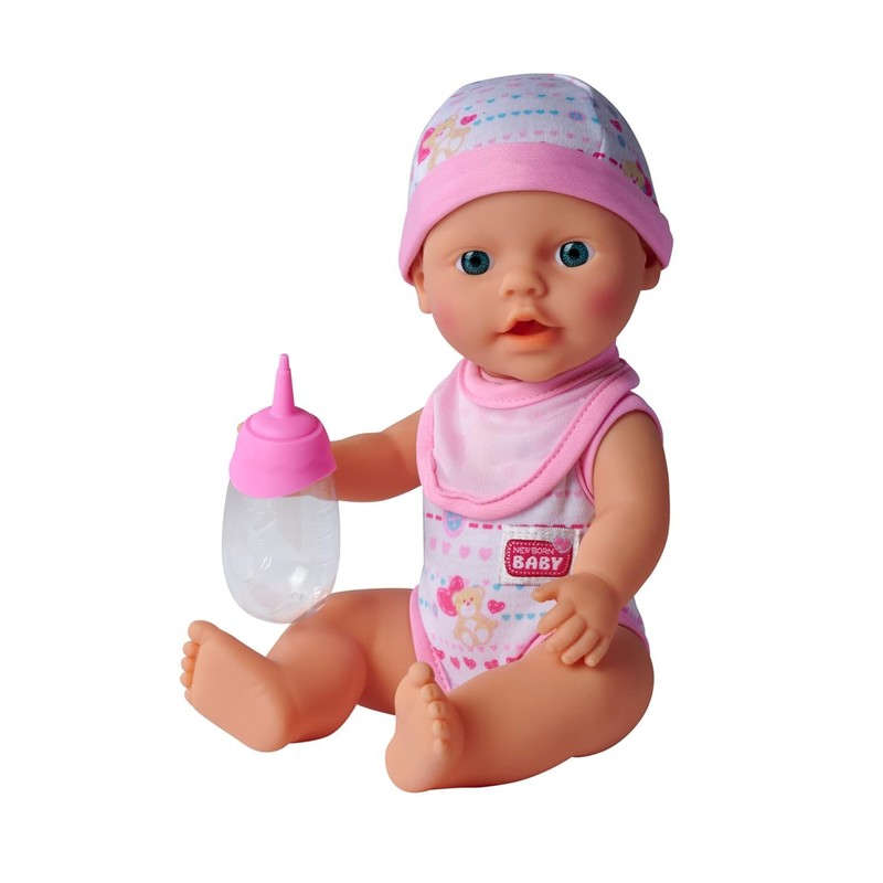 Simba New Born Baby Doll with Drinking and Nappy-Wetting Feature