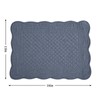 HOMBYS Quilted Placemats Set of 6 Washable-13x18 inches Rectangular Placemats