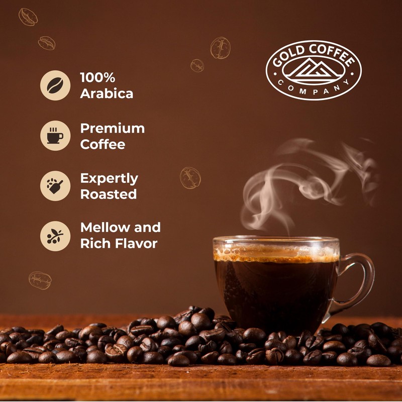 Gold Coffee | Kanaloa Premium House Blend, Medium Roast, Whole