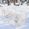 Cold Resistant Cat Playpen PVC Dog Playpen - 90''Portable &