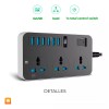 Maíz Multicontacto Cargador Barra Usb Supresor Picos Escritorio