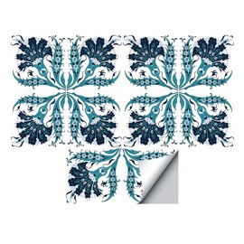 Self-Adhesive Wall Tile Decals, Peel and Stick Tile Stickers, Waterproof Backsplash Stickers for Kitchen Bathroom Decor, 8x8inch 10Pcs, 053