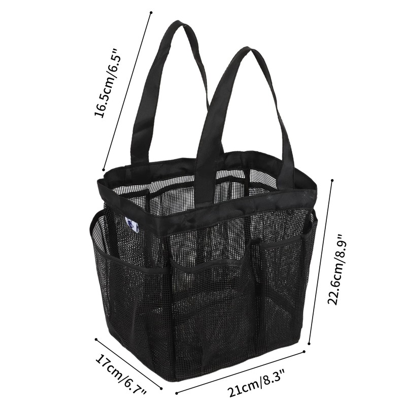 Nvatorfox Haundry Mesh Shower Caddy Tote Hanging Portable Toiletry Bag