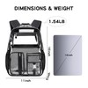 Cusangel Clear Backpack for Girls Women TPU Large 16X11X5 in