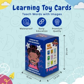 E-STIP 165 Flash Cards for Babies Toddlers for Learning My First Word & Sentences, Preschool Speech and Language Delay Educational Learning Toy Cards to Teach Words with Images