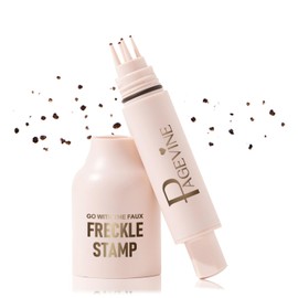 Faux Freckle Stamp,Liquid Freckle Pen, Fake Freckles Stamp Air Cushion, Long Lasting Waterproof Quick Dry Lifelike Magic Freckles Stamp (04 espresso)