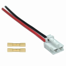 Gairsk Replace 6 Inch Blower Motor Connector Plug Wire Harness Pigtail Kit with Heat Shrinks Connectors Fits for Toyota Tacoma 2005-2016 Replace 82998-12380 90980-10916, 6 Inches 12 Gauge Wire Harness