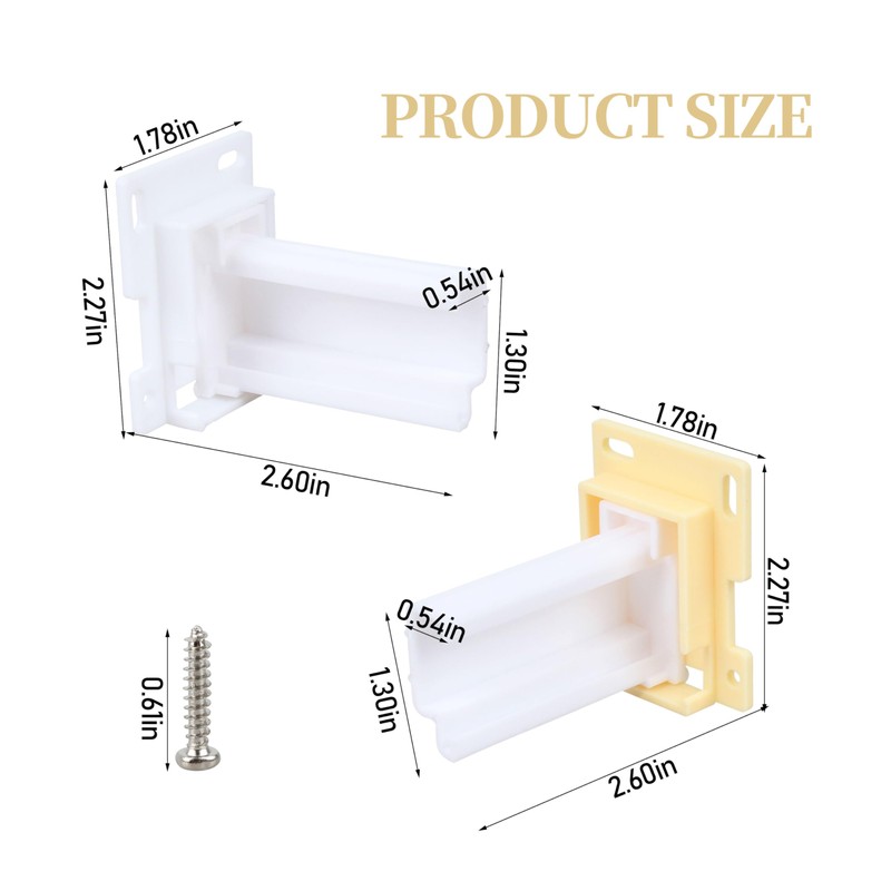 Drawer Slide Socket Set,Cabinet Hardware RV Drawer Parts for 3/4”