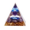 Constellation Pyramid Stone for Positive Energy Reduce Stress Chakra Resin