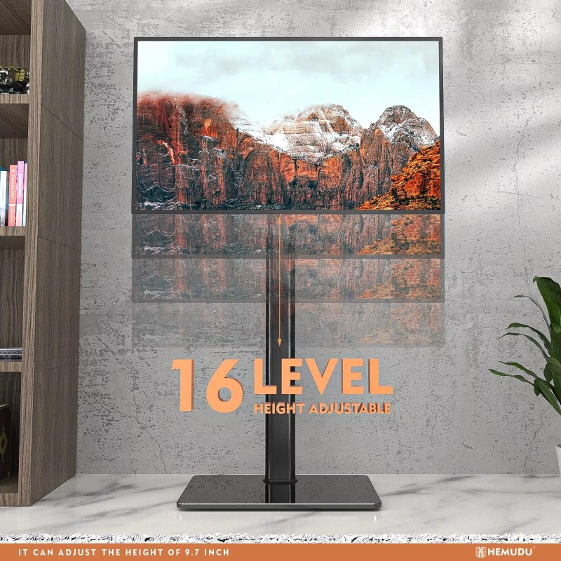 Hemudu Universal TV Stand Monitor with Mount 100 Degree Swivel