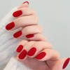 COSMOO 12ml Red Matte Nail Polish, Quick Dry Nail Lacquer