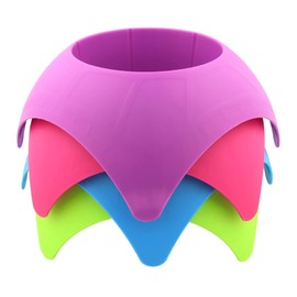 Needzo Beach Drink Coaster Set, Holder for Beverages, Keys, and Phones, Vacation Travel Essentials, Set of 4