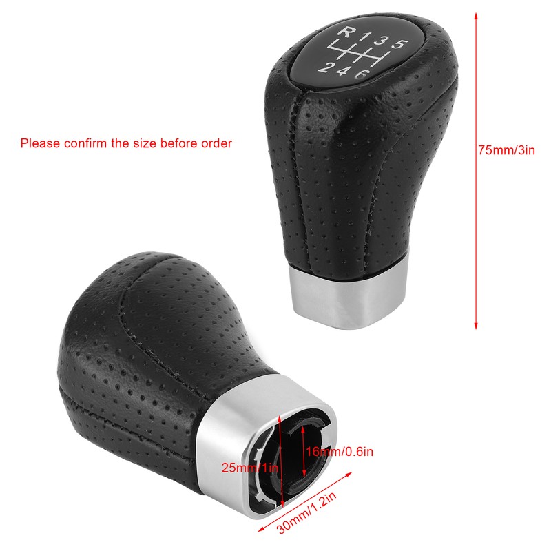 6 Speed Car Shift Knob with Dustproof Cover Fit for