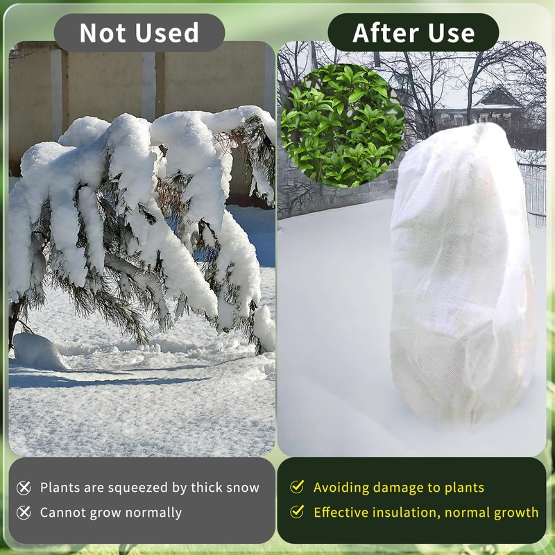 HFXXAD 5.9 X 4.6 Ft Plant Covers Freeze Protection, Plant