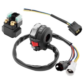M MATI Start Stop Switch & Starter Solenoid Relay & Plug for Yamaha YFZ450R YFZ450X 2009-2023 Kodiak 700 Some-Models 2016-2023 1S3-83973-11-00 3B4-81940-00-00 18P-81940-00-00