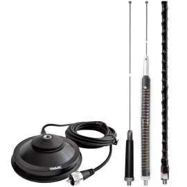 TRAM CB Mobile Radio Antenna With 5" Magnet Mount RG58 Cable PL259 Connector TRAM - 4BHC-265R