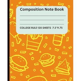 Composition Notebooks, 7.5" x 9.75", Wide Ruled, 120 Sheets,: Composition Journal