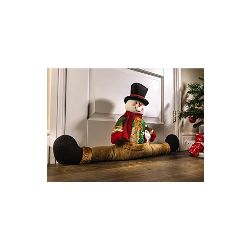 Snowman Draught Excluder Cushion – 71cm Eco Friendly Energy Saving