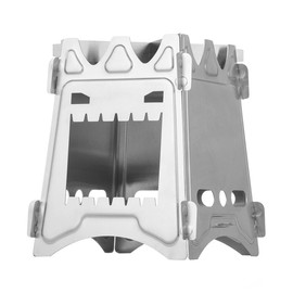 Portable Folding Wood Burning Camping Stove - Lightweight Backpacking Stove for Outdoor Cooking, Hiking, Picnic & Travel | Compact Space-Saving Design