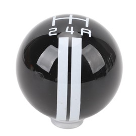 5 Speed Shift Knob Round Ball Manual Shift Knob with 3 Adapters for Mustang 1967‑2018 Black White