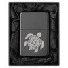 ROLYAD Lighter in Black Silk Lined Gift Box Sea Turtle