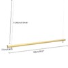 DDBESSIC Gold Ceiling Drying Rack Closet Rods 40''L Pipe Garment