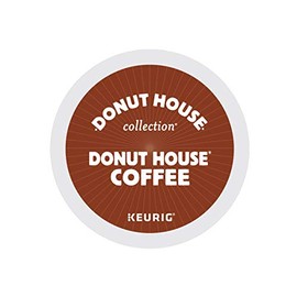 Donut House Collection, Donut House Coffee, Single-Serve Keurig K-Cup Pods, Light Roast, 96 Count (4 Boxes of 24 Pods)