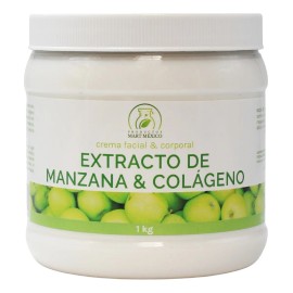 Crema Manzana Colágeno Hidratación Facial Corporal Todo Tipo Piel