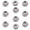 M8 x 1.25mm Serrated Flange Hex Lock Nuts, SpzcdZa 25pcs