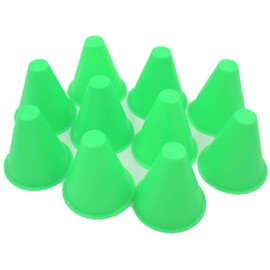 XP Design High Elasticity Color Cones Mini Marker Cones Mini Color Cones Mini Cones Soccer Cone Marker Height 75mm (Green 20 pcs)