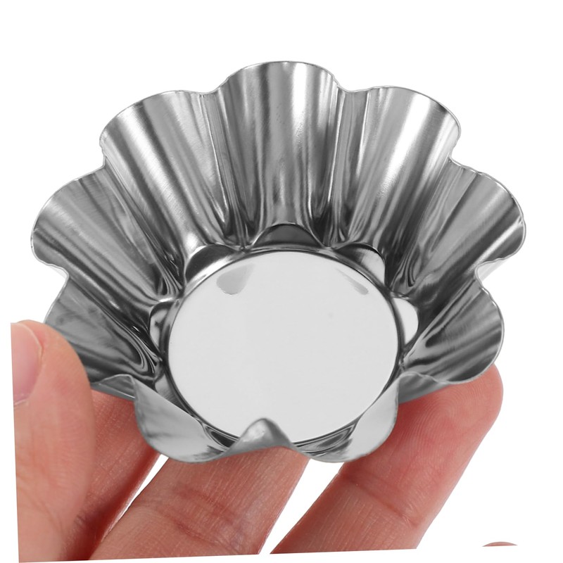 Garneck 24 Pcs Stainless Steel Tart Pans Decor Ensaymada Moulders