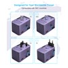 Universal Travel Adapter, VINTAR 75W GaN International Plug Adapter with