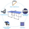 Mid-Size Table Tennis Table, 6’ x 3’ Table Tennis Game