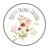 PartyMommy 30 PRETTY THINGS INSIDE ENVELOPE SEALS LABELS STICKERS 1.5" ROUND WILDFLOWERS