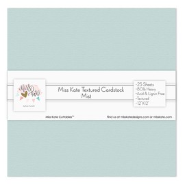 Miss Kate Cuttables – Paquete de papel de cartulina – 25 hojas, Mist, 1