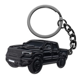 SINLAKUA Car Keychain for 2023 2022 1500 TRX Key Chain Fob Cover Cool Mods Accessories 2"x1.3" Black