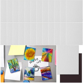 Engrowtic 25 Pcs Magnetic Painting Canvas Panel Magnetic Mini Canvas Boards Magnetic Canvases for Painting Magnetic Mini Tile Art for Fridge Locker Art Paints Crafts DIY(2 1/5 x 3 in,Rectangle)