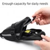 LZGOPE Waterproof Saddle Bag-Reflective Accessories Storage Cycling Seat Bag-Black